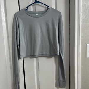 Elegant Gray Women's Crop Top